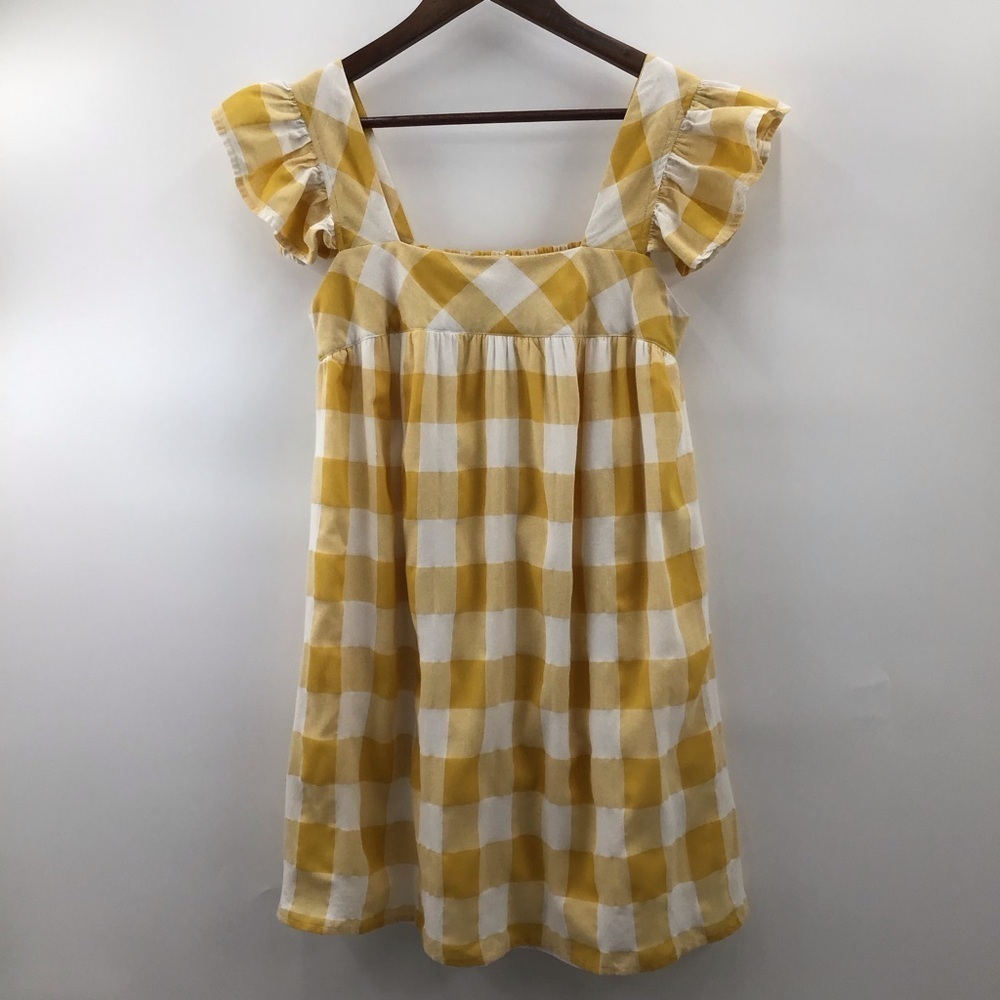 Entro Gingham Yellow and White Checker Dress - Picture 3 of 10
